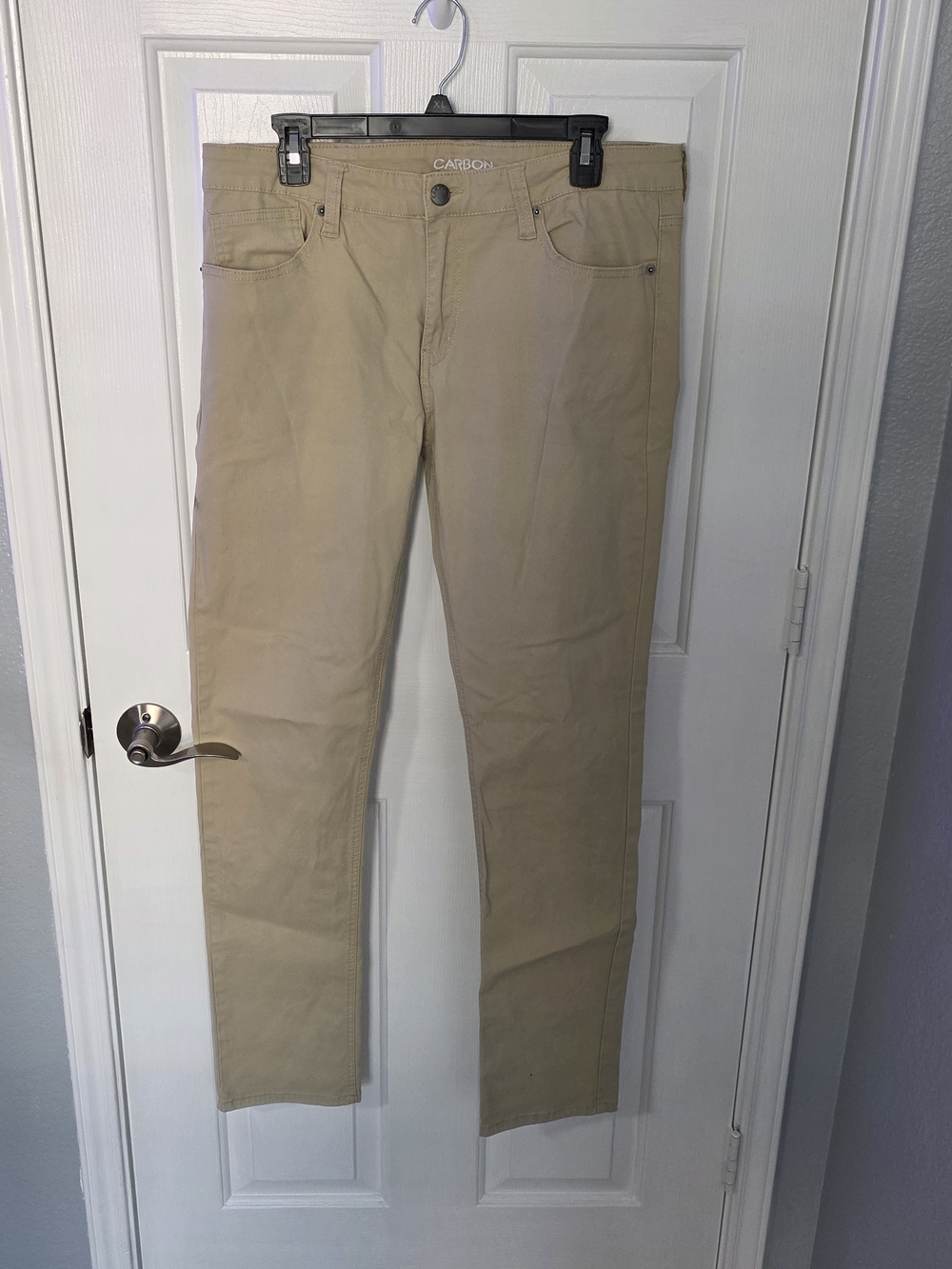 CARBON Neutral Beige Straight Pants